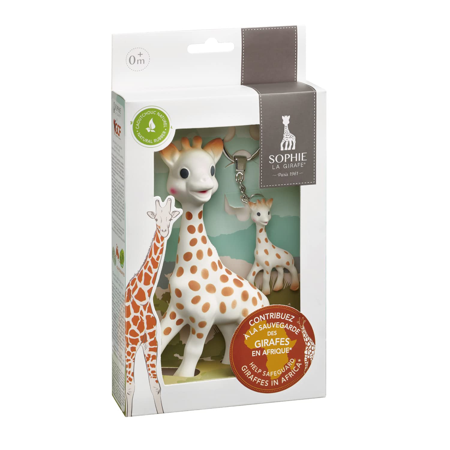 Sophie la girafe | Handcrafted for 60 Years in France | Natural Rubber | Designed for Teething Babies | Awaken All 5 Senses | Easy to Clean | Pack of 1