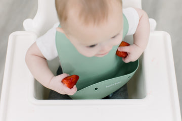 Bazzle Baby Foodie Feeding Set: Silicone Bib, Plate, Bowl, Lid and