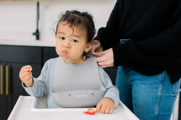 Foodie Silicone Feeding Set by Bazzle Baby (Cranberry)