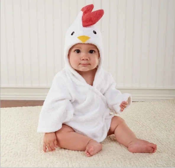 Animal Shape Baby Bathrobe