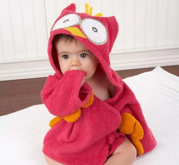 Animal Shape Baby Bathrobe