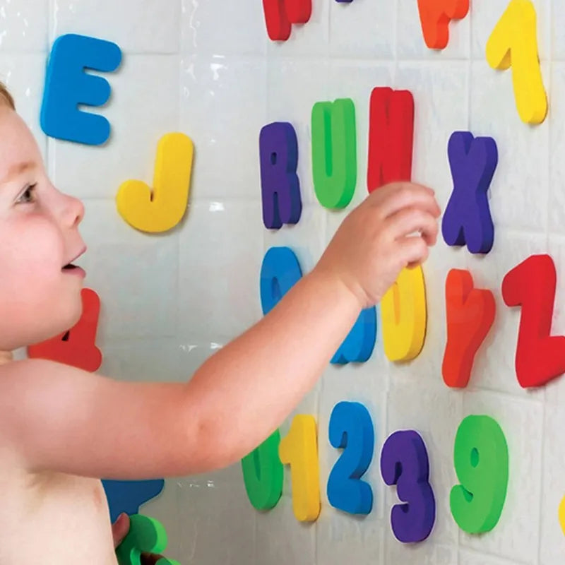 FLOATY 36-Pieces Set Letters and Numbers Bath Toy