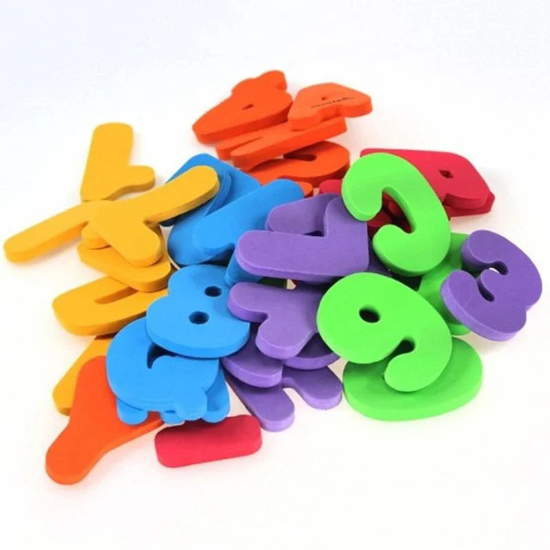 FLOATY 36-Pieces Set Letters and Numbers Bath Toy