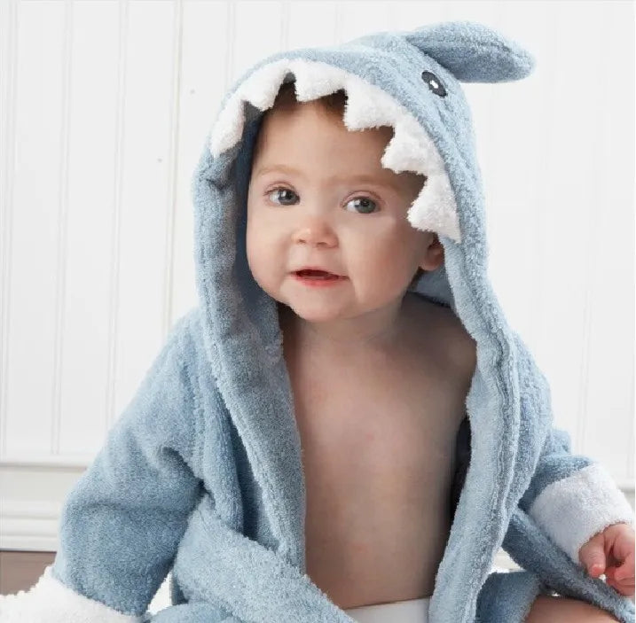 Animal Shape Baby Bathrobe