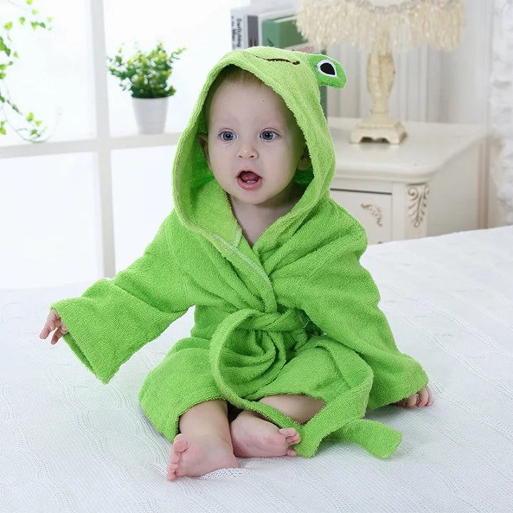 Animal Shape Baby Bathrobe