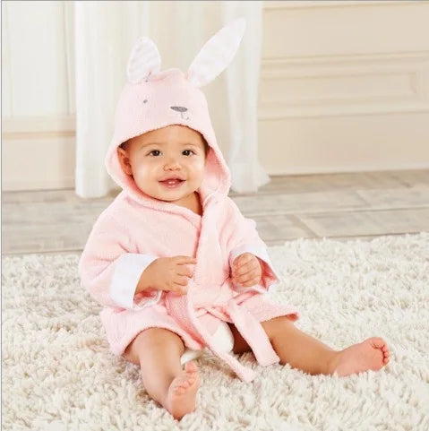 Animal Shape Baby Bathrobe