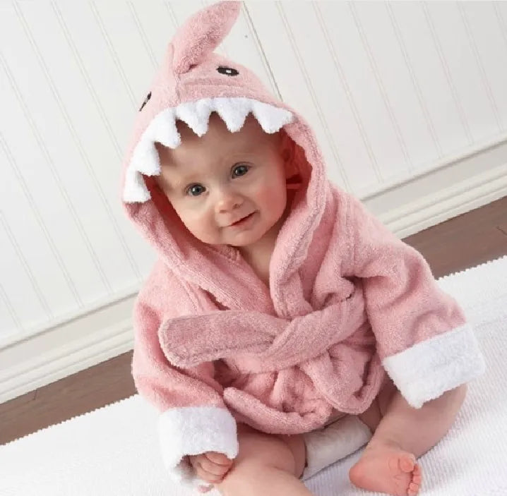 Animal Shape Baby Bathrobe