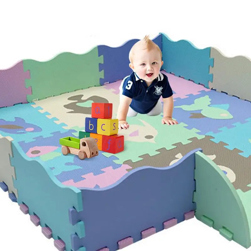 25-Pcs Set Modular Play Mat 2 In 1 Puzzle Multivariant