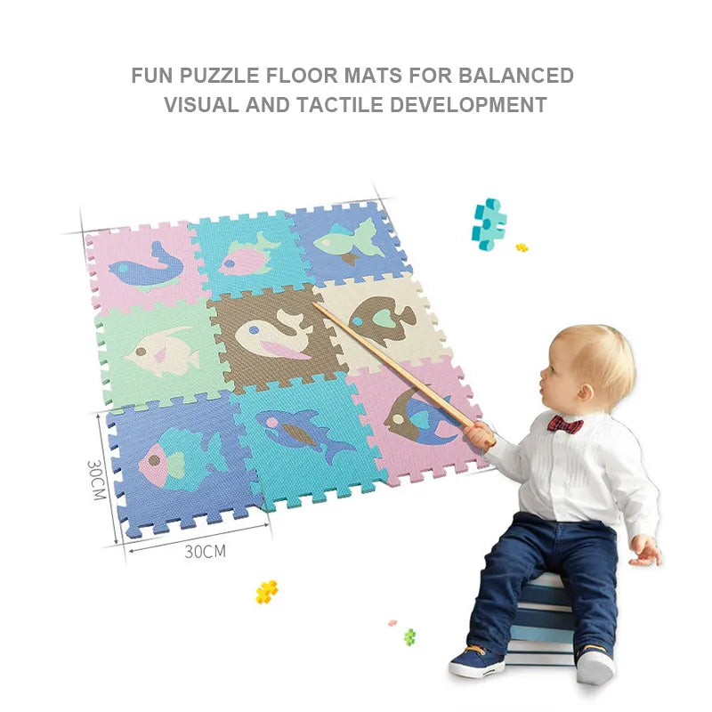 25-Pcs Set Modular Play Mat 2 In 1 Puzzle Multivariant