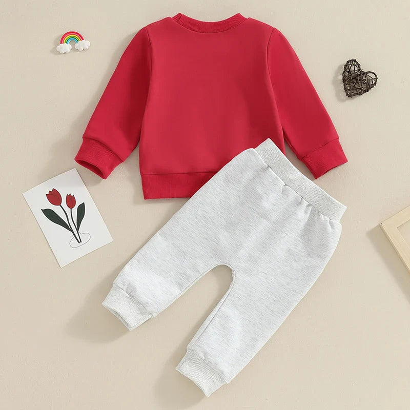 "Lover Boy" Toddler Pants and Sweatshirt Set