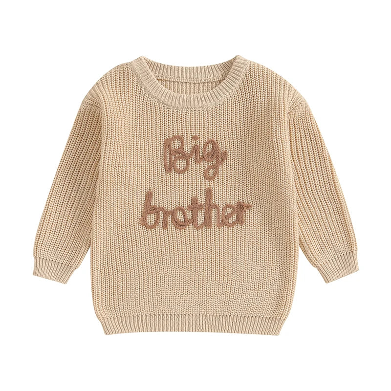 "Big Brother" Cotton Knitted Sweater