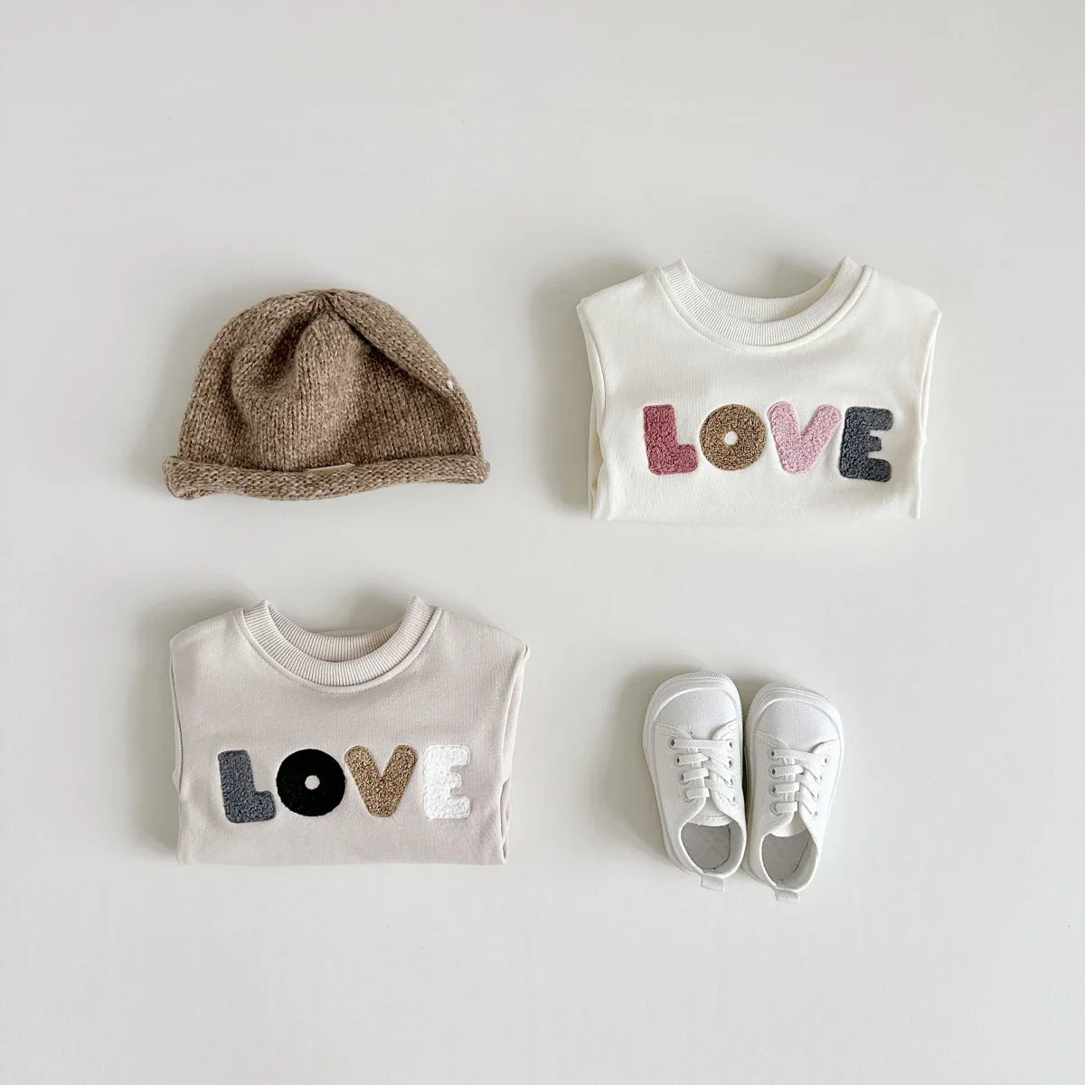 Sweatshirt with Romper Closure "Love" Multivariant