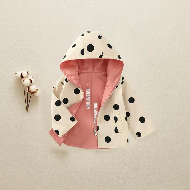 Double Sided Trench Coat with Hoodie