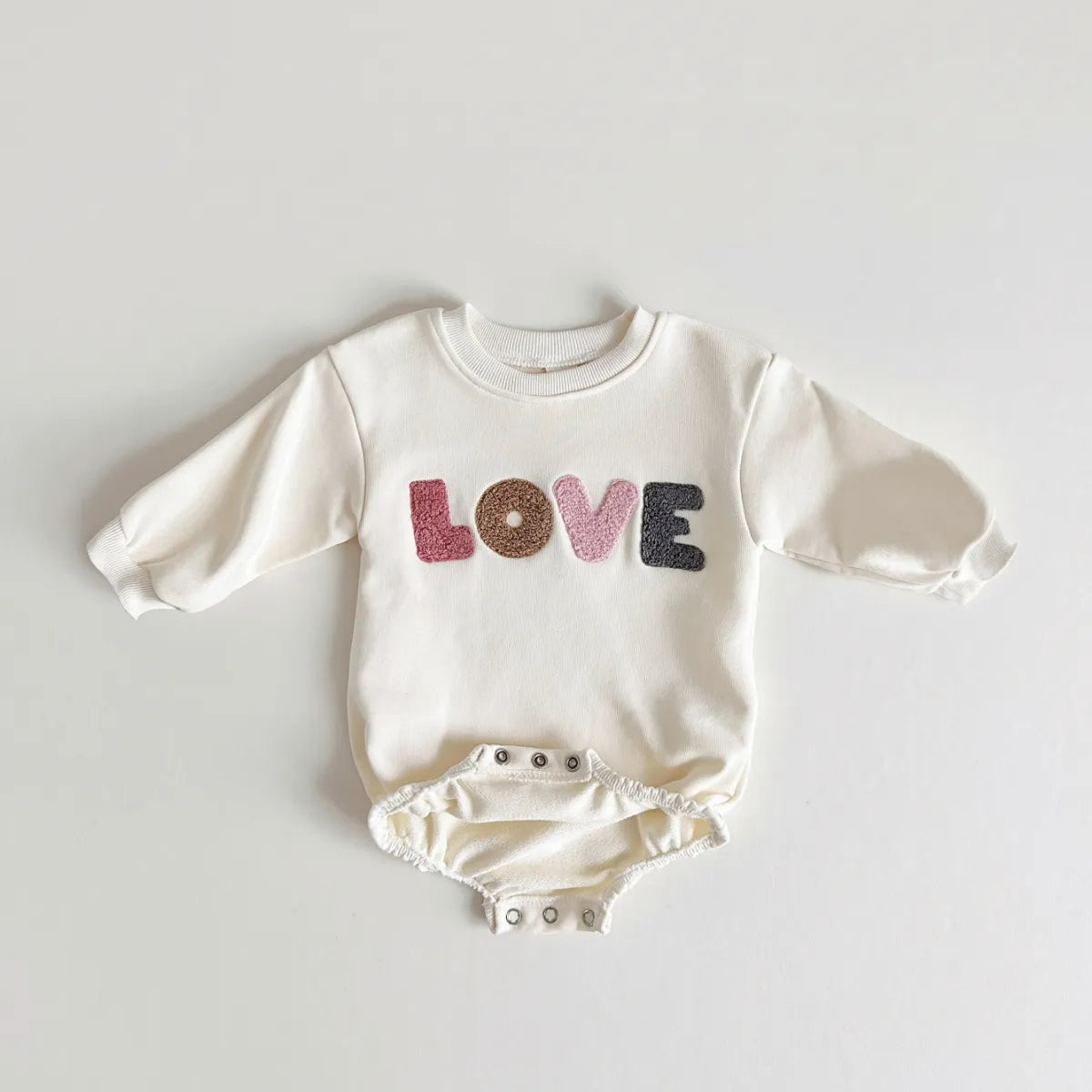 Sweatshirt with Romper Closure "Love" Multivariant