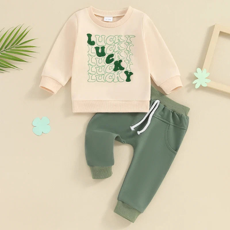 Pants and Sweatshirt Set for children "Lucky" square