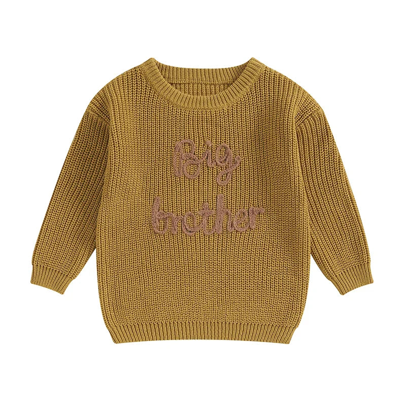 "Big Brother" Cotton Knitted Sweater