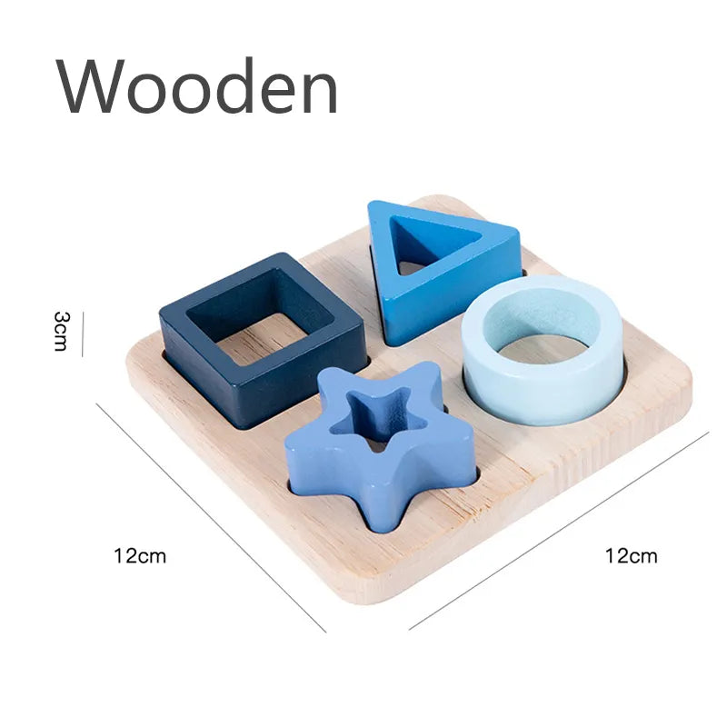 Wooden Montessori "Shapes" Puzzle