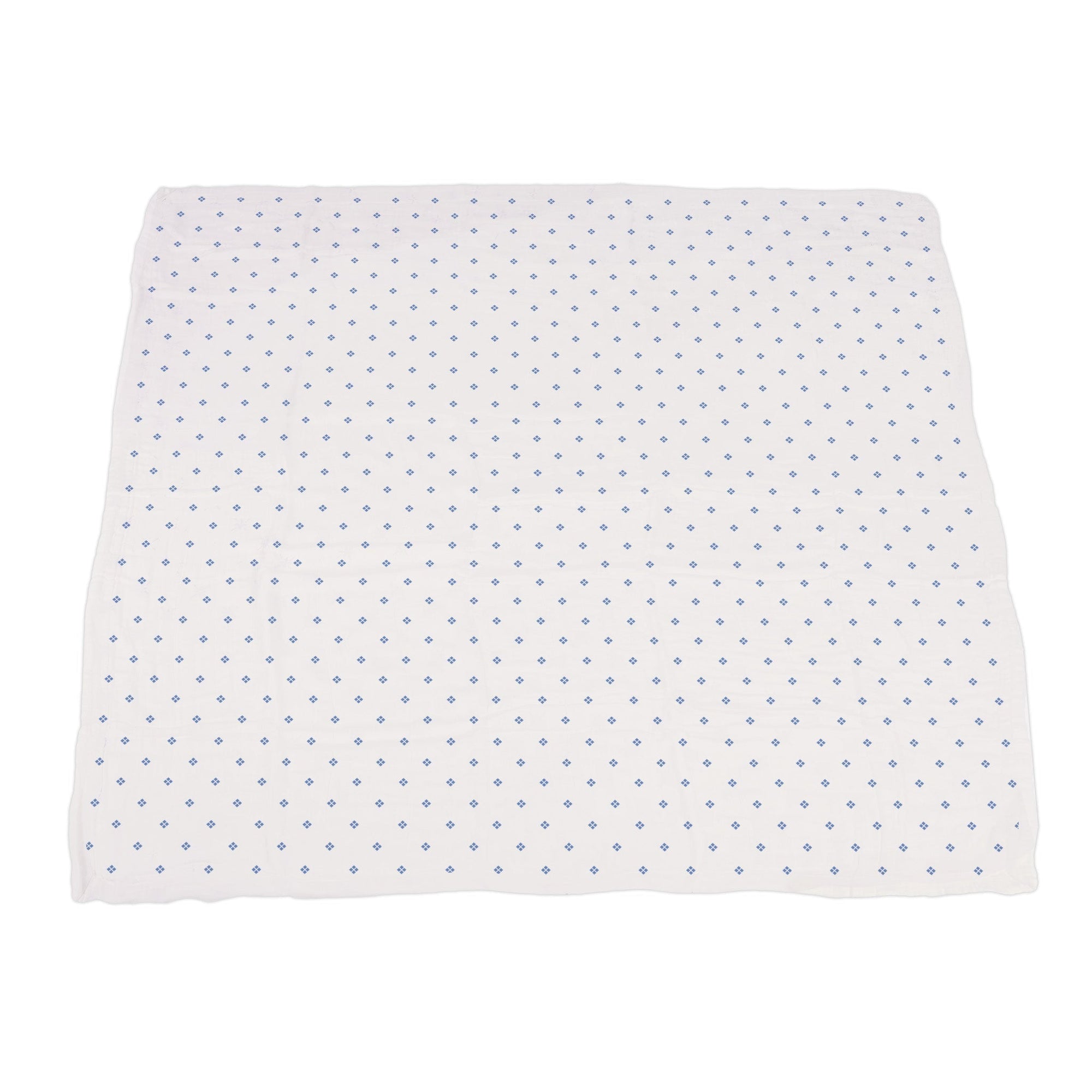 Ultimate Comfort: Wildflowers and Periwinkle Diamond Polka Dot Bamboo Blanket