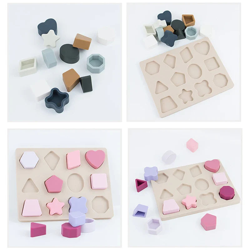 Wooden Montessori "Shapes" Puzzle