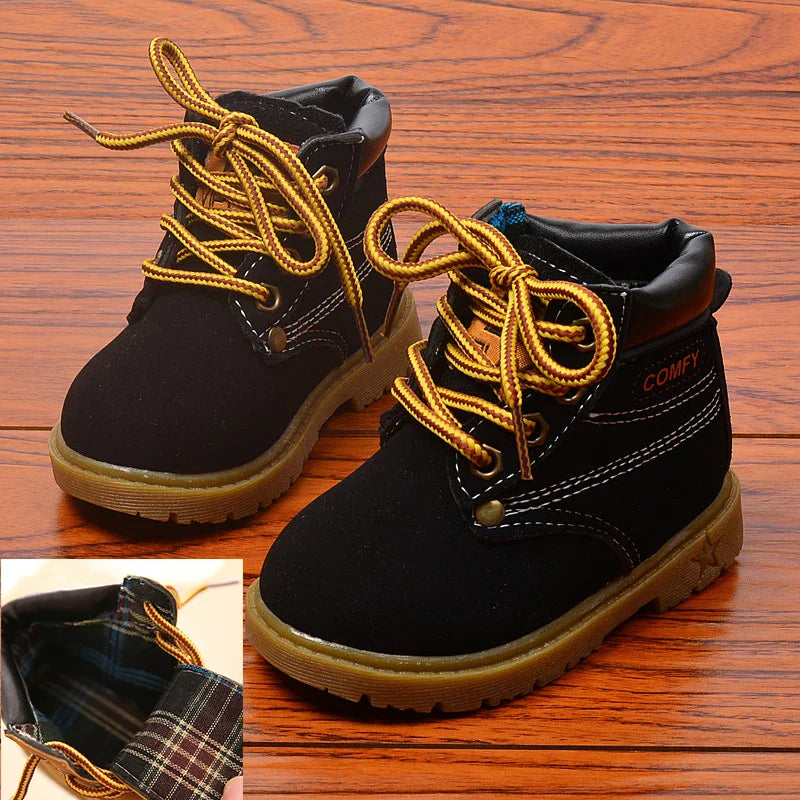 Comfy Toddler Boots with Laces