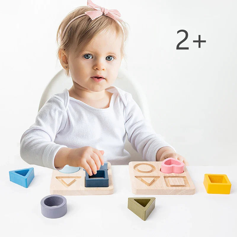 Wooden Montessori "Shapes" Puzzle