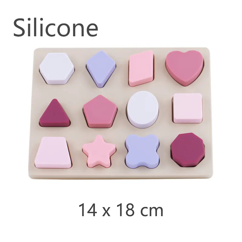 Wooden Montessori "Shapes" Puzzle