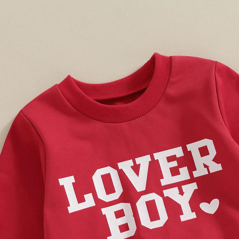 "Lover Boy" Toddler Pants and Sweatshirt Set