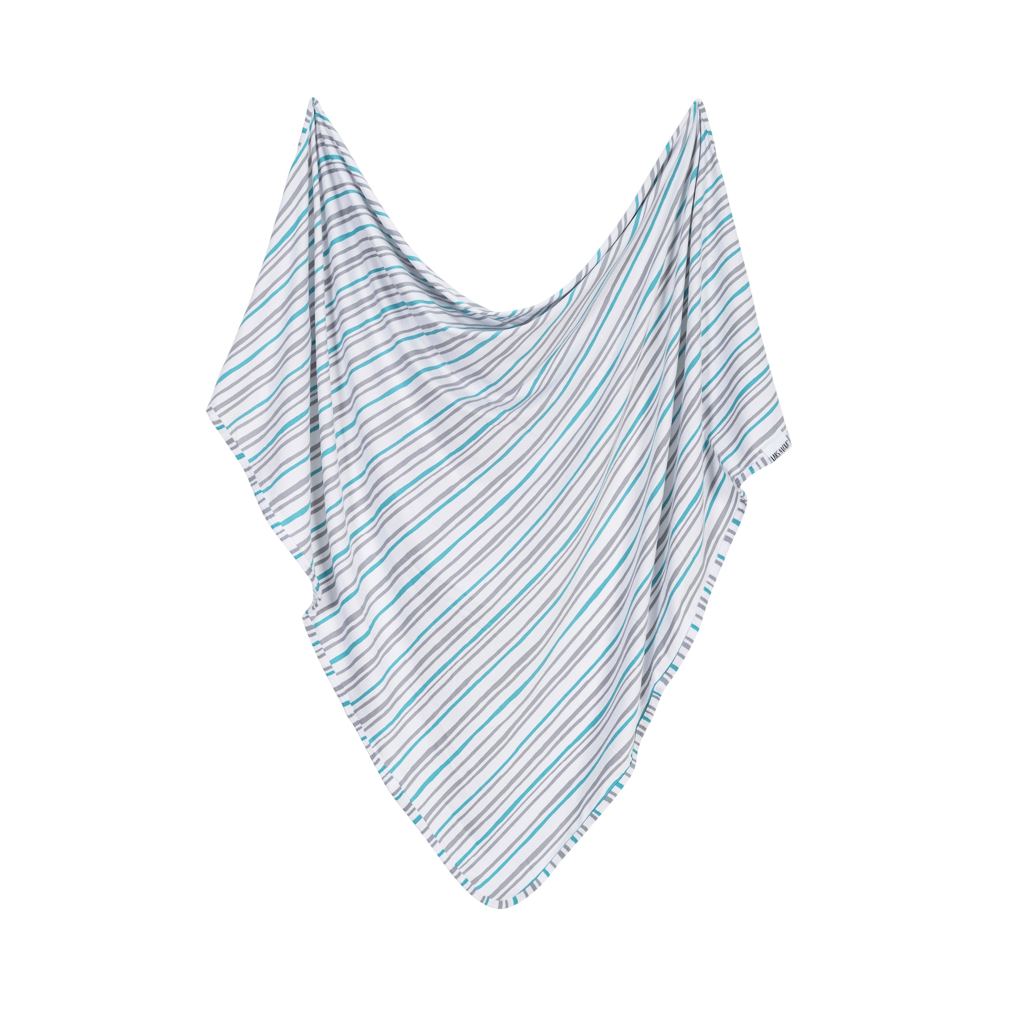 Lars & Lola Swaddle Blanket - Mint Stripe