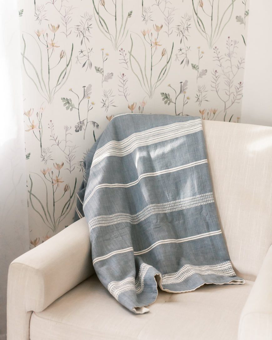 Cozy Versatility: Aden Cotton Reversible Baby Blanket