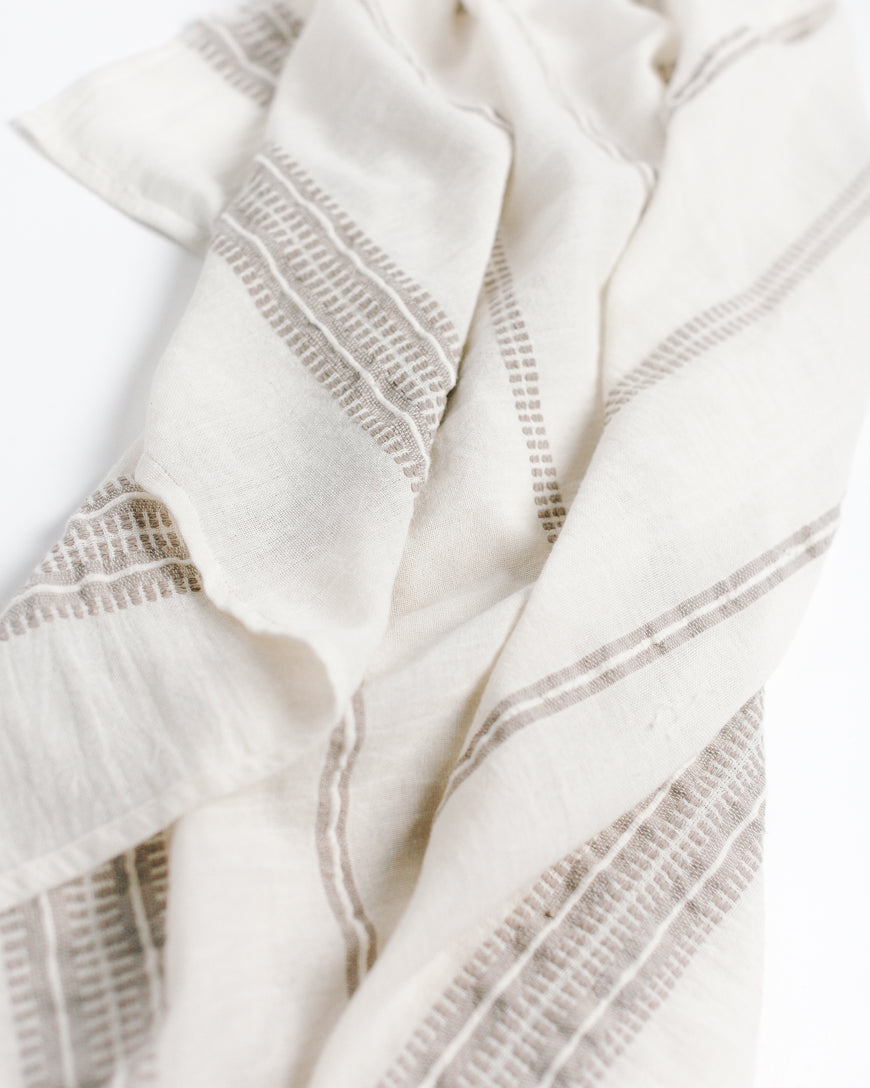 Pure Elegance: Handwoven Cotton Baby Swaddle