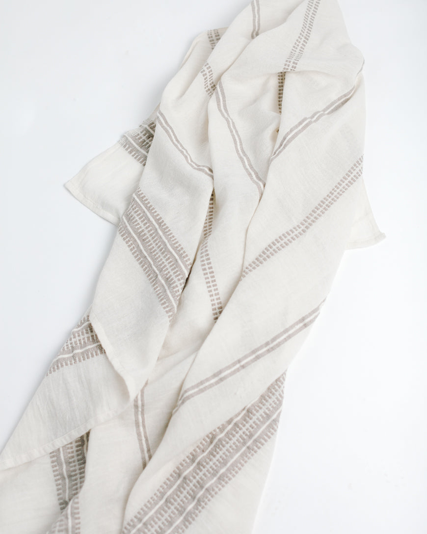 Pure Elegance: Handwoven Cotton Baby Swaddle