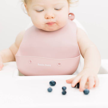 Foodie Silicone Feeding Set by Bazzle Baby (Cranberry)