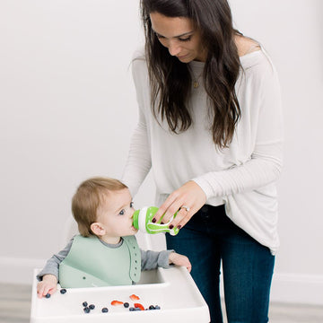 Foodie Silicone Feeding Set by Bazzle Baby (Cranberry)